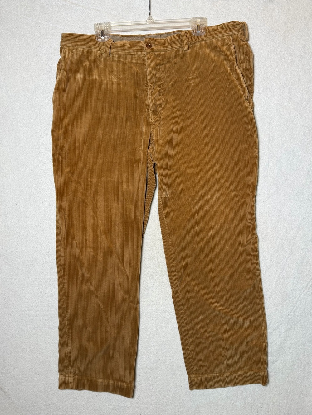Vintage Polo Ralph Lauren Preston Corduroy Pants Men's 40x30 Tan Brown Wide Wale